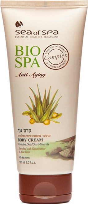 Sea of Spa 蘆薈乳木果油體霜 180ml 強力滋潤 舒緩敏感 方便攜帶, 1條