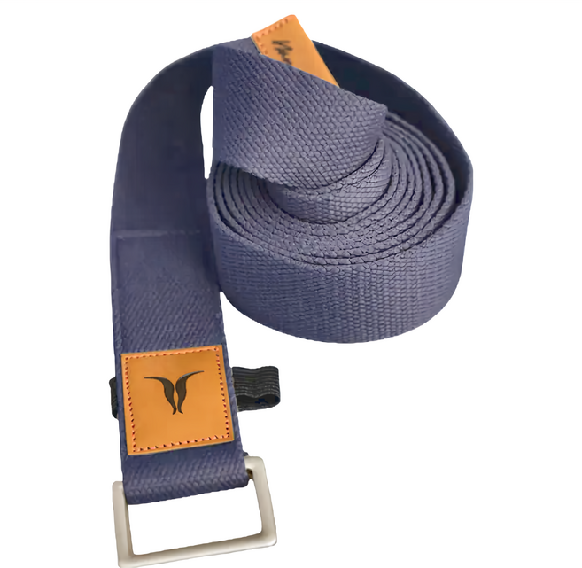 台灣 NAMASTE Yoga Strap 瑜珈繩, 墨紫色, 1條
