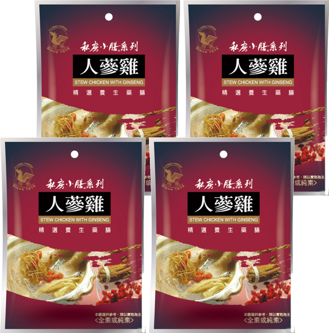 飛馬 人蔘雞, 40g, 4包