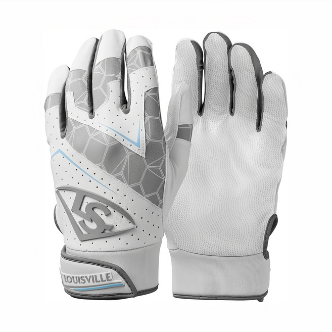LOUISVILLE Slugger LS GENUINE 打擊手套 WB5730703XL, 白色, 1雙