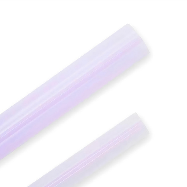 A Plastic Project 吸吸管 Transparent violet 24cm 白色 4g, 1袋