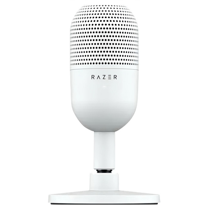 RAZER 雷蛇 魔音海妖麥克風 V3 MINI 輕便設計 清晰音質 超心型指向收音 內建防震器, 白色