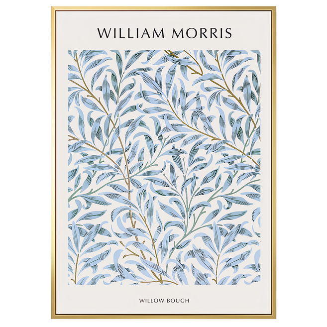 BOLUO GALLERY 菠蘿選畫所 掛畫 BFSP4601G WilliamMorris 柳枝, 金色