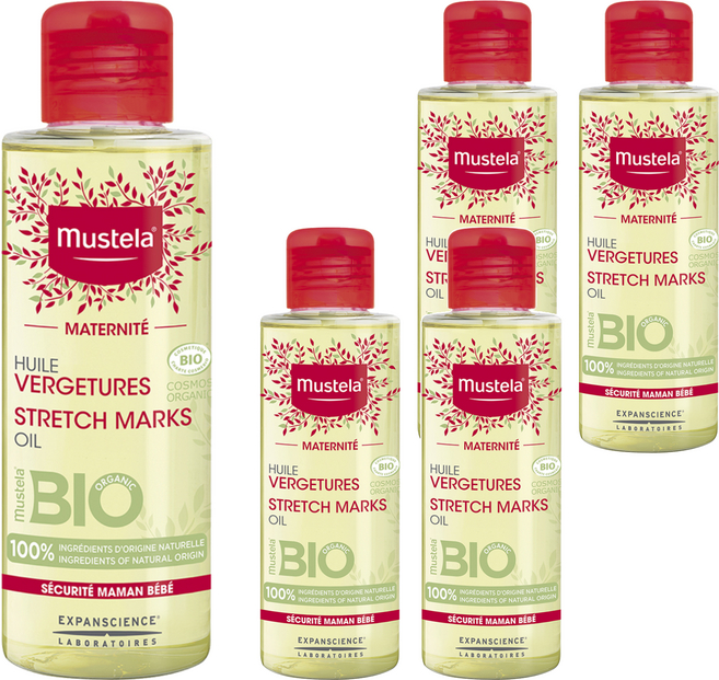mustela 慕之恬廊 孕膚油, 105ml, 5罐