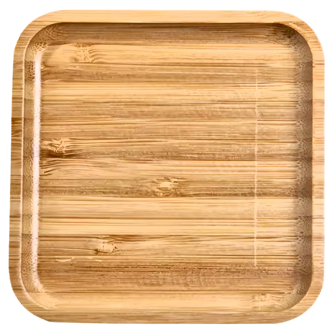正方形竹托盤, 1個, 原木色