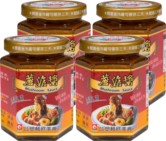 台塑餐飲 甘醇蘑菇醬, 280g, 4罐