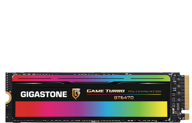 GIGASTONE 立達 GT6470 500GB PCIe Gen4 GAME TURBO M.2固態硬碟, 多色
