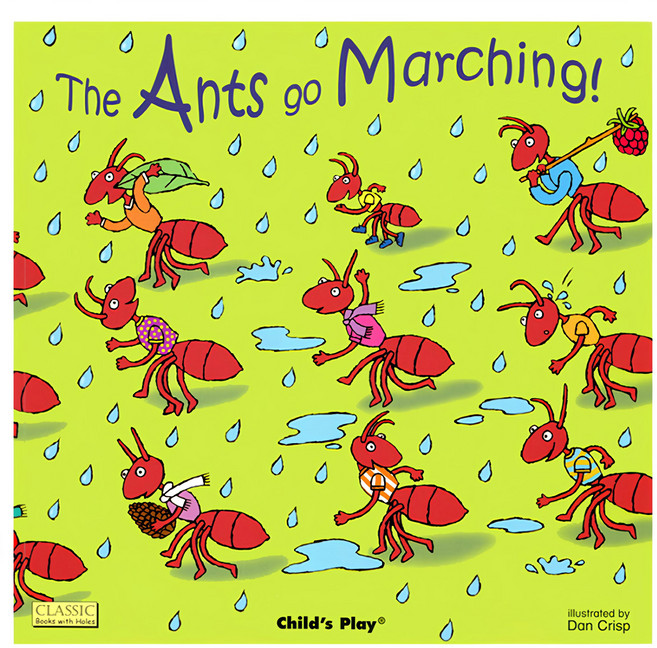 Child's Play 鵝媽媽歌唱繪本點讀版 The Ants Go Marching (Paperback + CD), 多色
