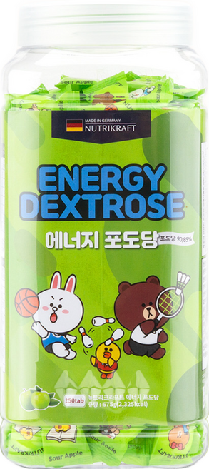 뉴트리크라프트 에너지 포도당 캔디, 250정, 1개