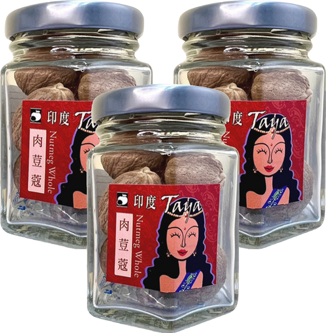 Taya Spices 印度肉豆蔻, 3罐, 50g