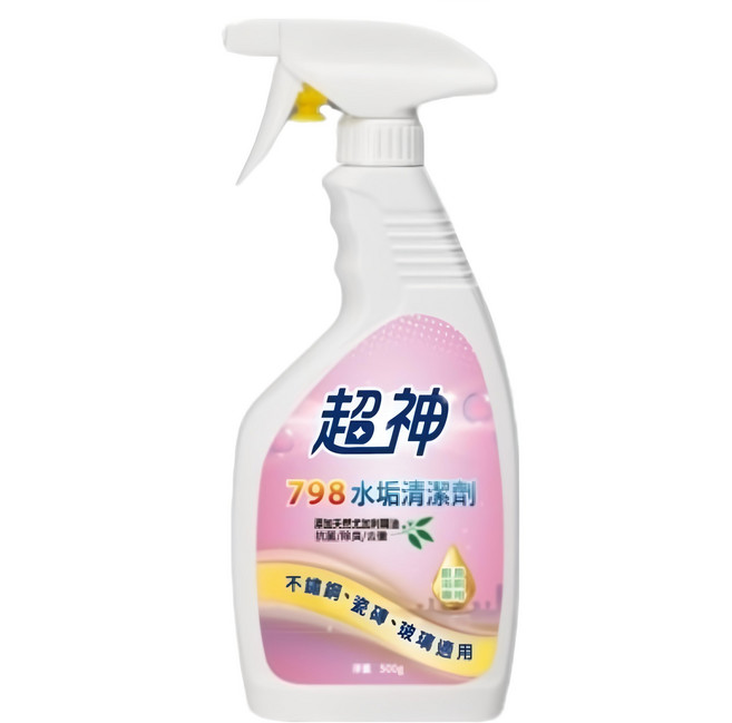 超神 798水垢清潔劑, 500g, 1瓶