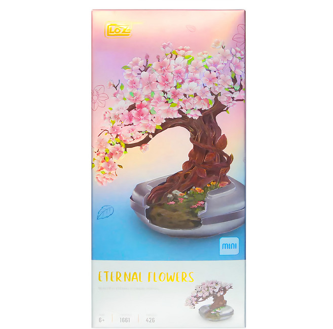 LoZ 微型迷你積木 #1661, 櫻花盆栽, 1盒