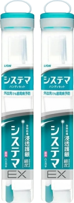 LION 獅王 Systema 細潔 浸透護齦EX旅行組 隨時隨地清潔牙齒 清新口氣 深層清潔牙齦溝 預防牙菌斑, 30g, 2組