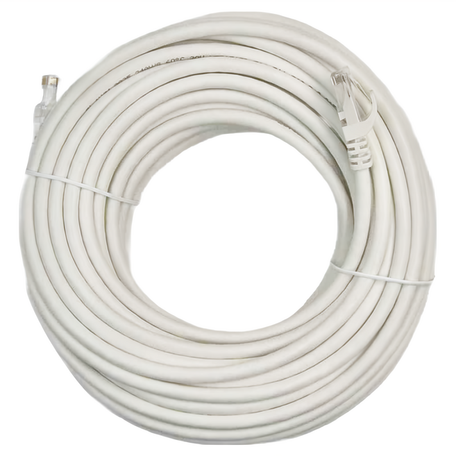 POLYWELL 寶利威爾 CAT6 高速網路線 RJ45 福祿克認證 PW15-W58-B200, 白色, 1條, 20m