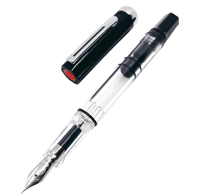 TWSBI 三文堂 ECO 活塞鋼筆 附扳手+矽砂油, STUB尖, 黑色