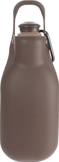 Richell 利其爾 散步兩用飲水器 M 105ml, 深棕色, 1個
