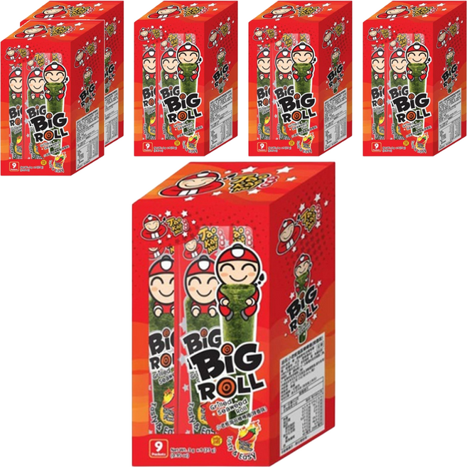TAO KAE NOI 小老板 海苔棒棒捲 辣香味 9入, 27g, 6盒