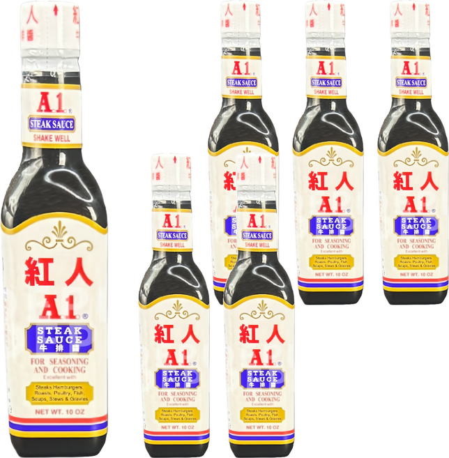 A1 紅人 牛排醬, 280g, 6瓶
