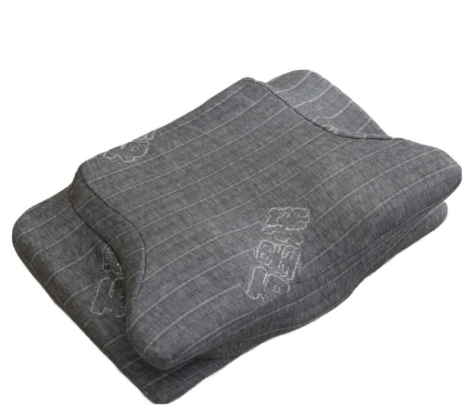 J-bedtime 床寢時光 釋壓舒眠止鼾修容蝶型枕頭 石磨烯, 灰色, 1個