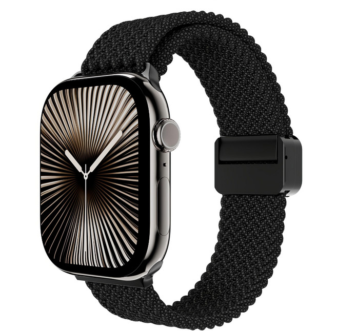 MAGEASY Apple Watch Braided 編織尼龍磁扣錶環, 石磨灰, 1條