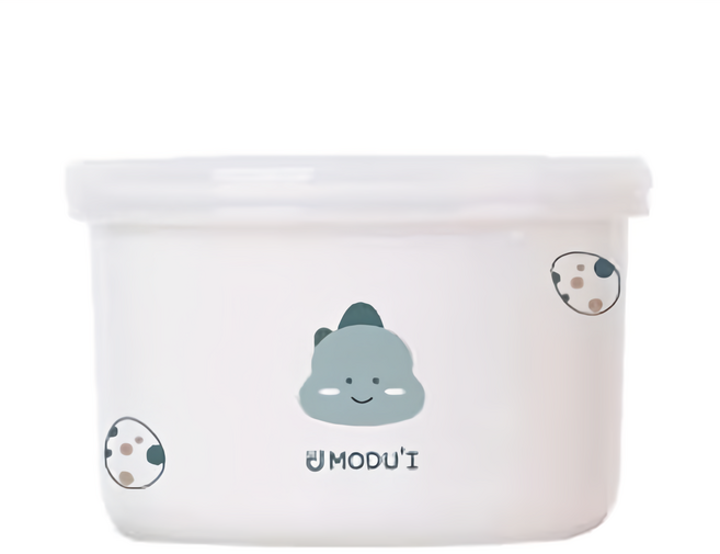 MODU'I BLUEMAMA 副食品分裝保鮮瓷碗 250ml, 恐龍, 1個