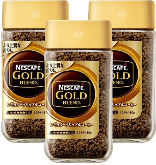 NESCAFE 雀巢咖啡 金牌微研磨咖啡, 80g, 1入, 3罐