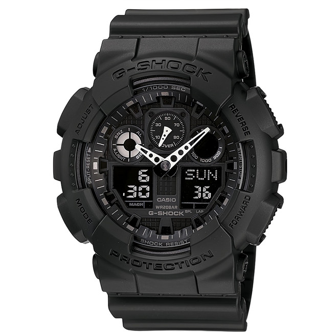 CASIO 卡西歐 G-SHOCK 系列 無限Tough精神手錶 GA-100-1A1
