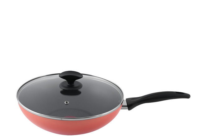 Tefal 特福 Rosy系列 不沾小炒鍋 附鍋蓋 B4671695, 28cm, 1個