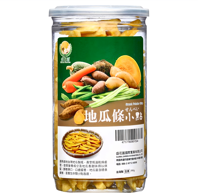 Global Garden 盛花園 地瓜條小點, 190g, 1罐