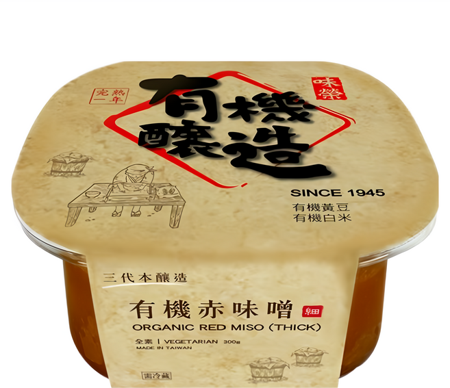 味榮 樂有機 有機赤味噌, 300g, 1盒