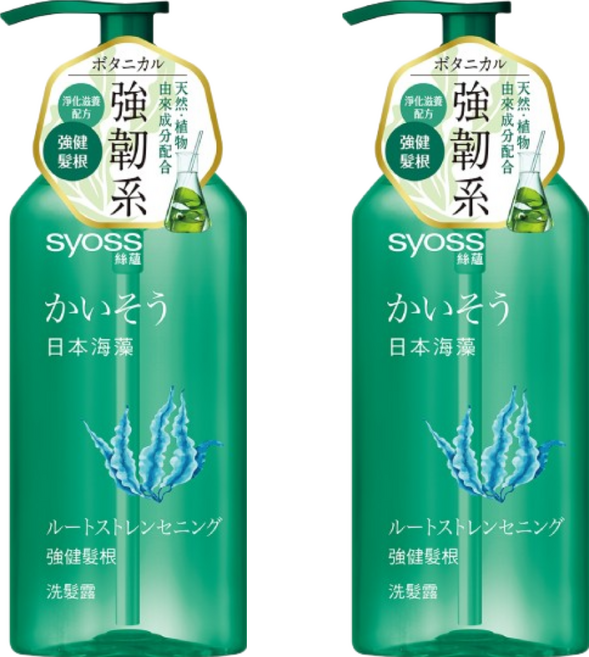 syoss 絲蘊 台灣公司貨 強健髮根洗髮露 日本海藻, 420ml, 2瓶