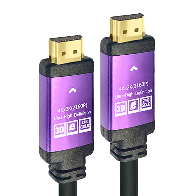 K-LINE HDMI to HDMI 公對公4K高畫質鋁殼影音傳輸線 黑色 支援多種設備連接, 3m, 1條