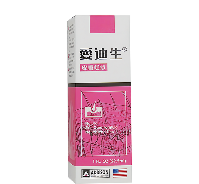 ADDISON 愛迪生 皮膚凝膠 天然皮膚護理配方 中性鋅配方, 29.5ml, 1瓶