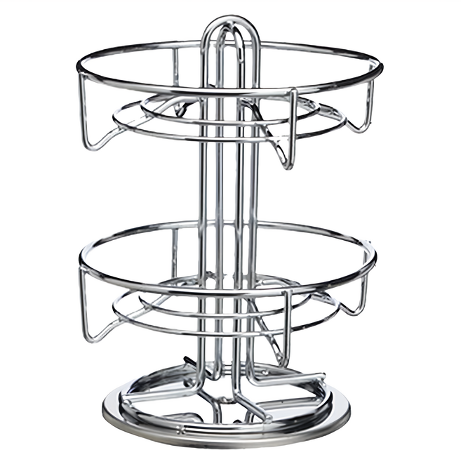 KitchenCraft Espresso雙層膠囊咖啡架 20顆 13.5 x 19cm, 銀色, 1個