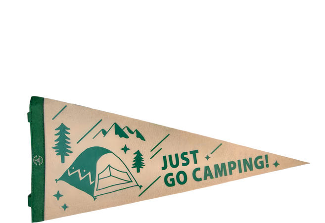 Wild Peak 野峰 掛旗 21g 1個, just go camping 米色