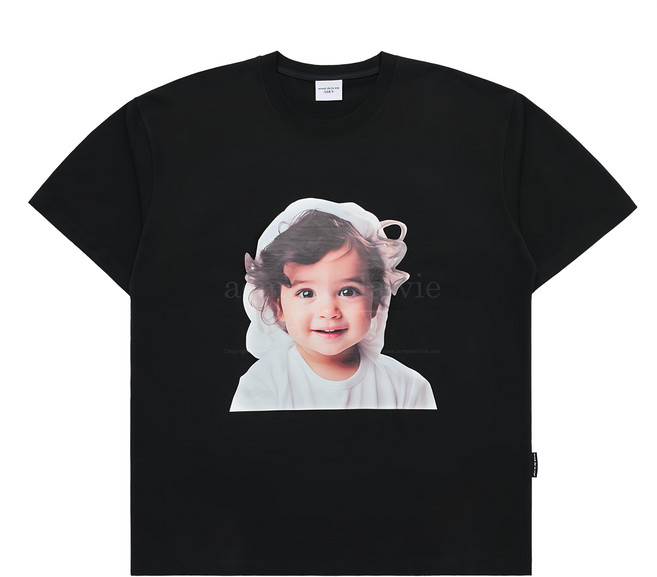 acme de la vie baby face美式復古短袖t恤(戴頭紗捲髮寶寶)