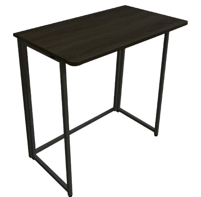 KI WISH 居家生活 摺疊桌 黑木紋 免組裝 邊桌 客廳家具