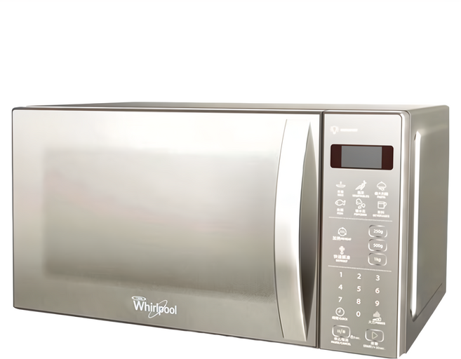 Whirlpool 惠而浦 微電腦微波爐 20L 銀色, WMWE200S