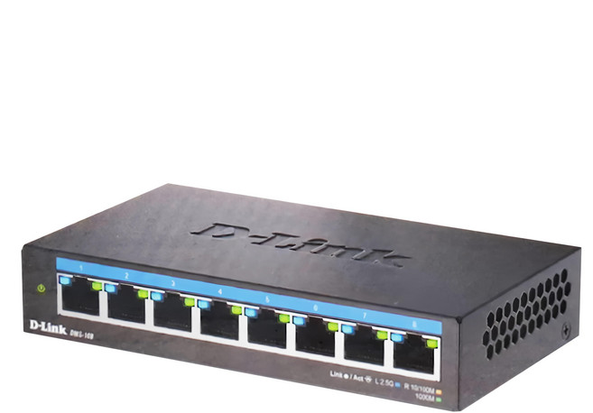 D-Link 友訊科技 多網速非網管8埠交換器, 1個, DMS-108