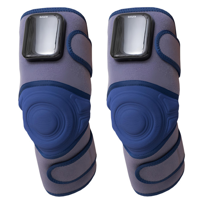 Kinyo 好膝動氣壓波動膝部按摩器, 藍色, IAM2802BU