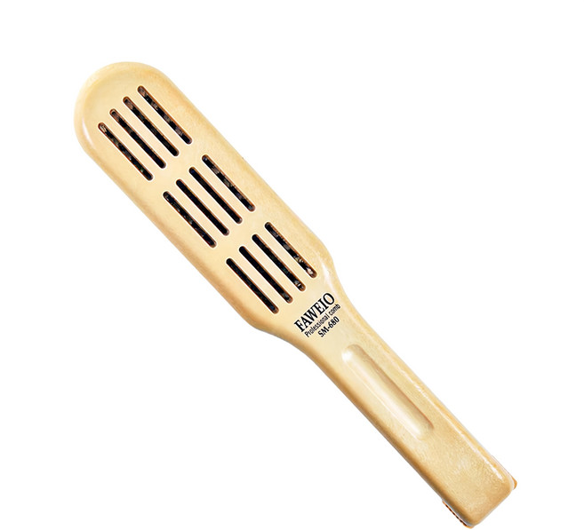 FAWEIO 髮葳鵝 經典鬃毛離子夾梳 SM-680, 1支, 原木色