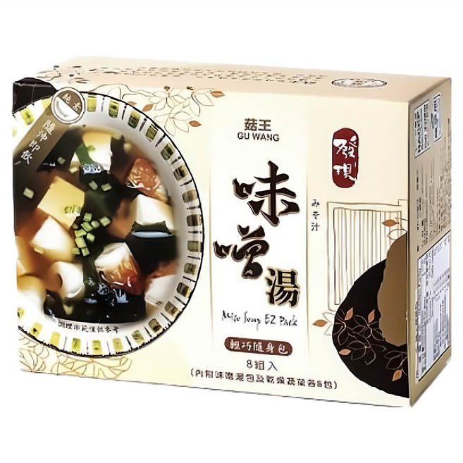 菇王 味噌高湯隨身包, 144g, 1盒