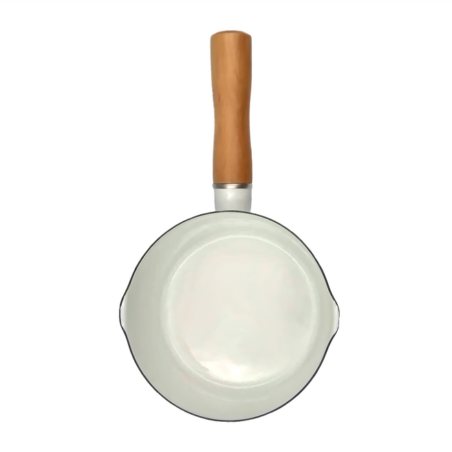 日式加厚琺瑯鍋 CALF0101WT 0.75L, 12cm, 白色, 1個