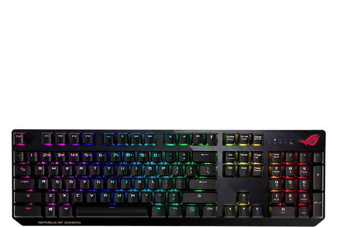 ASUS 華碩 REPUBLIC OF GAMERS 機械式電競鍵盤 原廠保固, ROG Strix Scope NX RGB, 黑色系, 青軸