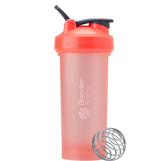 Blender Bottle Classic V2 經典第二代防漏搖搖杯, 1個, 珊瑚橘, 828ml