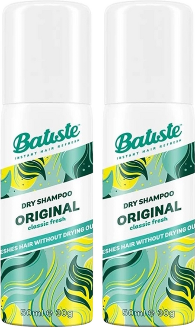 Batiste 芭緹絲 秀髮乾洗噴霧 經典清香 50ml, 2瓶