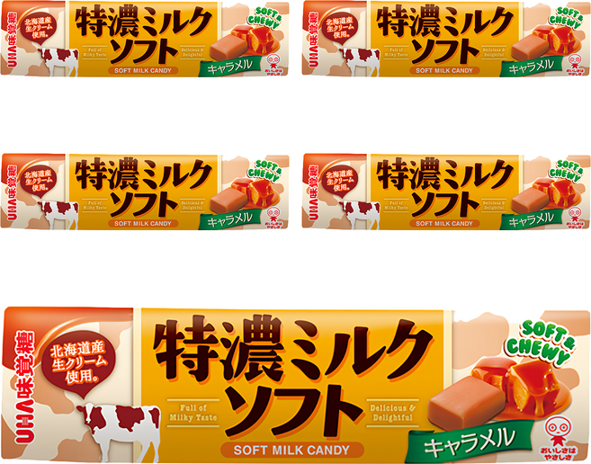 UHA 味覺糖 特濃焦糖味軟糖, 50g, 5條