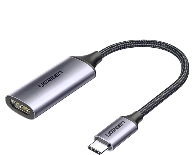 UGREEN 綠聯 USB Type-C轉HDMI母傳輸線 支援4K, 1條, 10cm