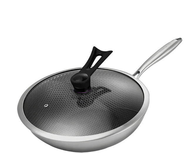鼎匠 多層複合不鏽鋼不沾炒鍋 SGS檢驗合格304/316不鏽鋼 適用多種爐具, 32cm, 1個
