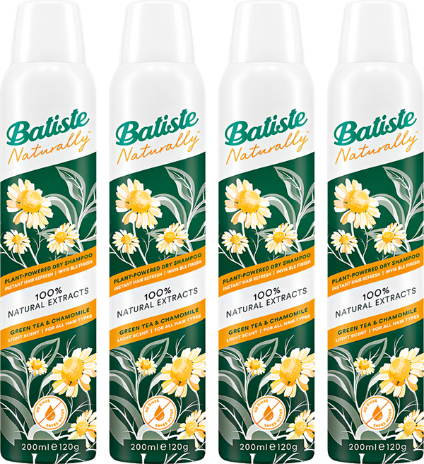 Batiste 芭緹絲 沁爽去油乾洗髮噴霧 綠茶&洋甘菊 200ml, 4件